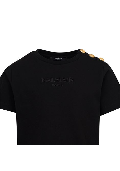 T-shirt con logo BALMAIN KIDS | BZ8I81 Z3672930OR